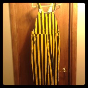 Iowa Hawkeyes game day bib overalls